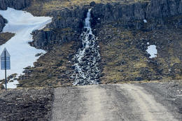 Strandavegur Road by Reykjafjörður earlier this summer.