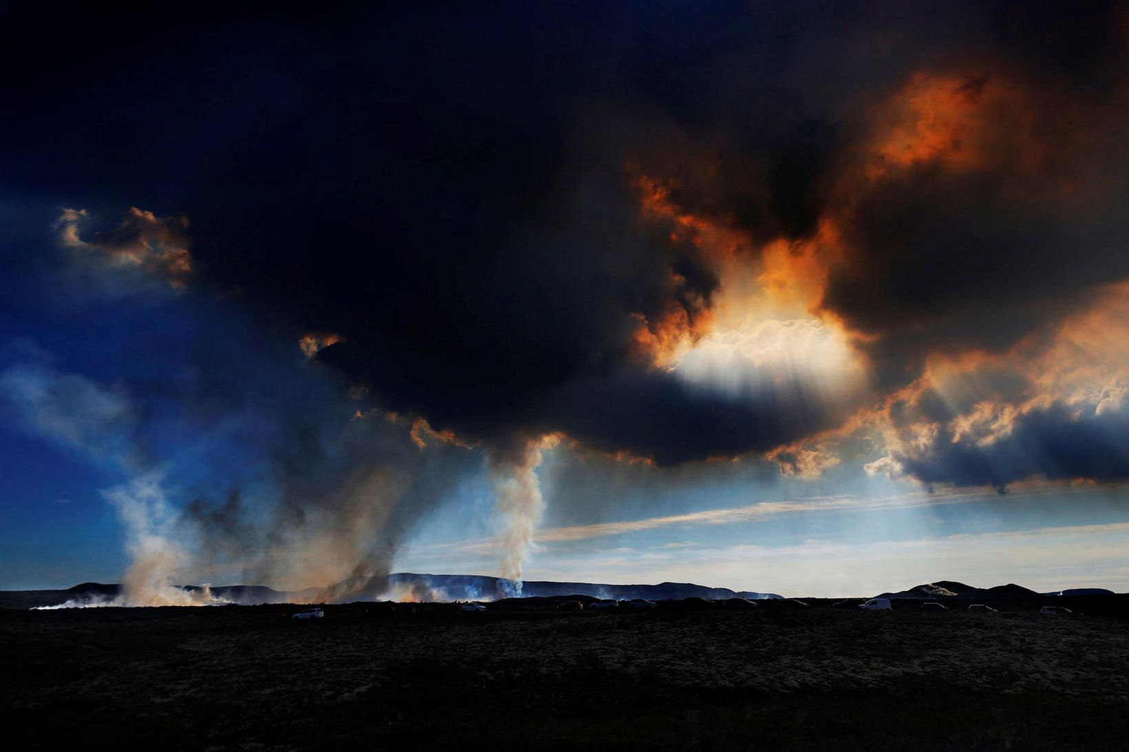 Tvær vikur eru liðnar frá því að eldgosinu lauk.