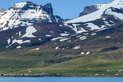 Frá Borgarfirði eystri á sunnudag, þegar hiti fór yfir 25 gráður.