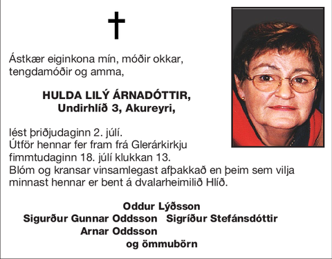 Hulda Lilý Árnadóttir,
