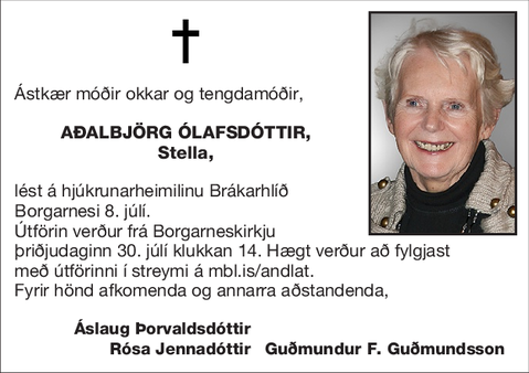 Aðalbjörg Ólafsdóttir,