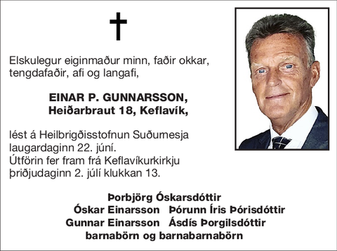 Einar P. Gunnarsson,