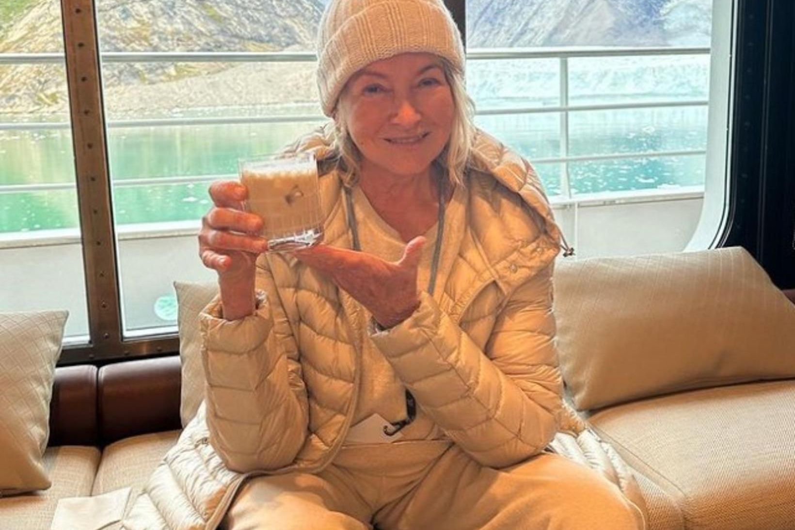 Martha Stewart sýndi kokteilinn á Instagram.
