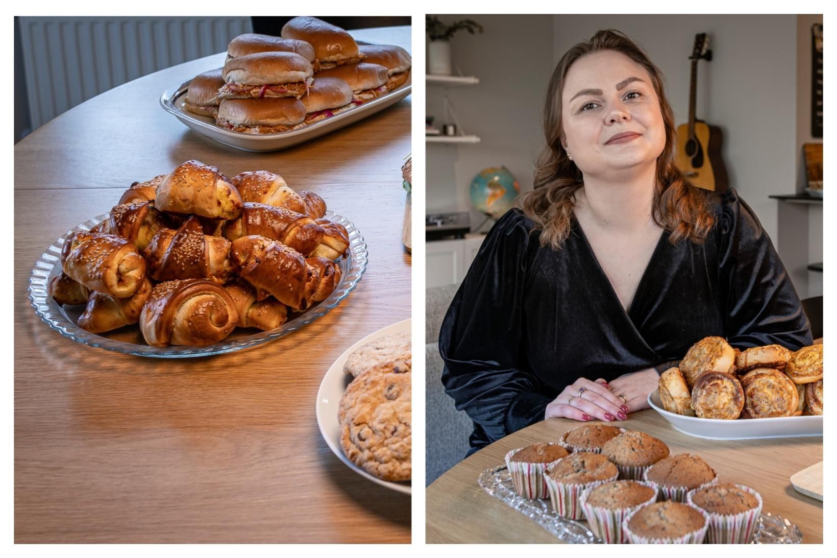 Skinkuhornin hennar Andreu Gunnars eru góð hugmynd að nesti.