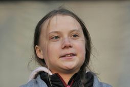 Greta Thunberg tók þátt í göngu Sustainabiliteens í Vancouver í vikunni.