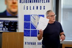 Hjálmar Jónsson fyrrverandi framkvæmdastjóri og formaður Blaðamannafélags Íslands.