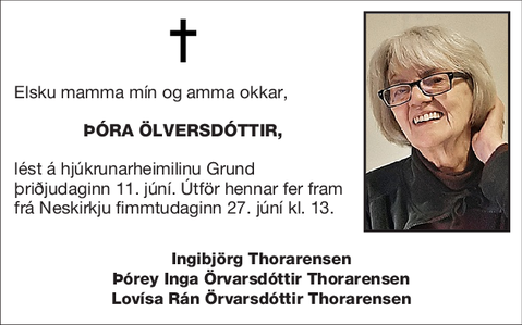Þóra Ölversdóttir,