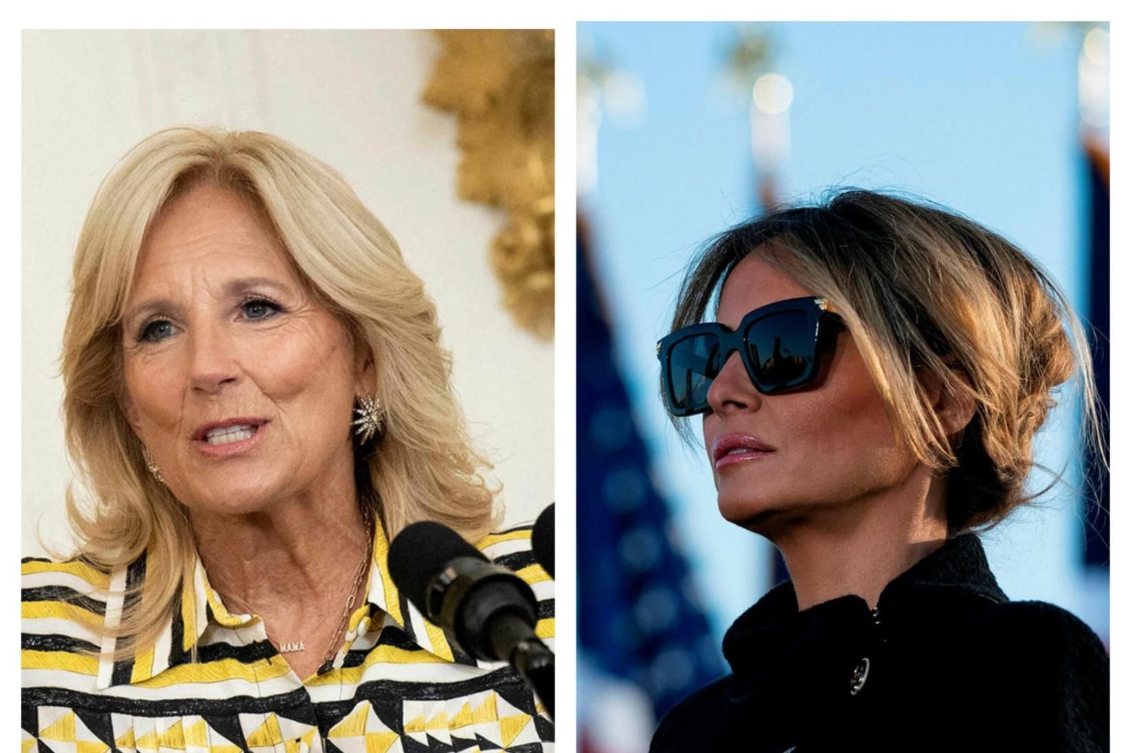 Jill Biden og Melania Trump.