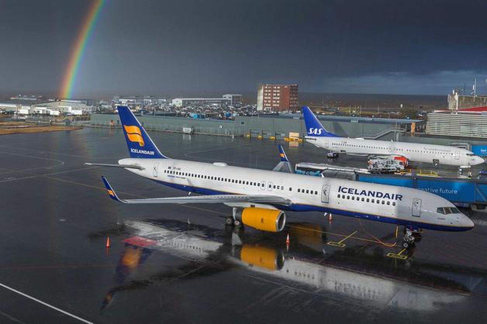 Icelandair þotur á Keflavíkurvelli