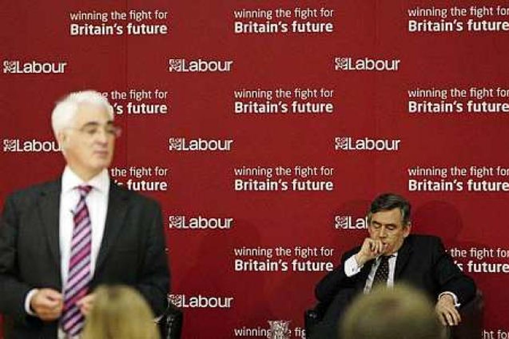 Alistair Darling og Gordon Brown.
