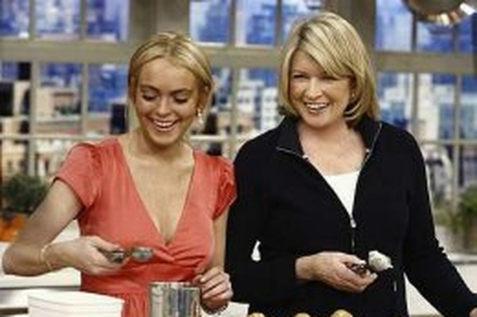 Lindsay Lohan og Martha Stewart