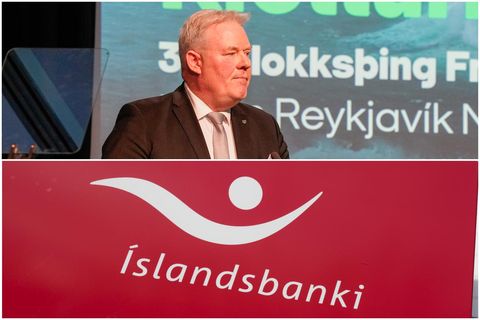 Sigurður Ingi var ekkert að málalengja varðandi ástæður þess að Íslandsbanki verður seldur í tveimur …