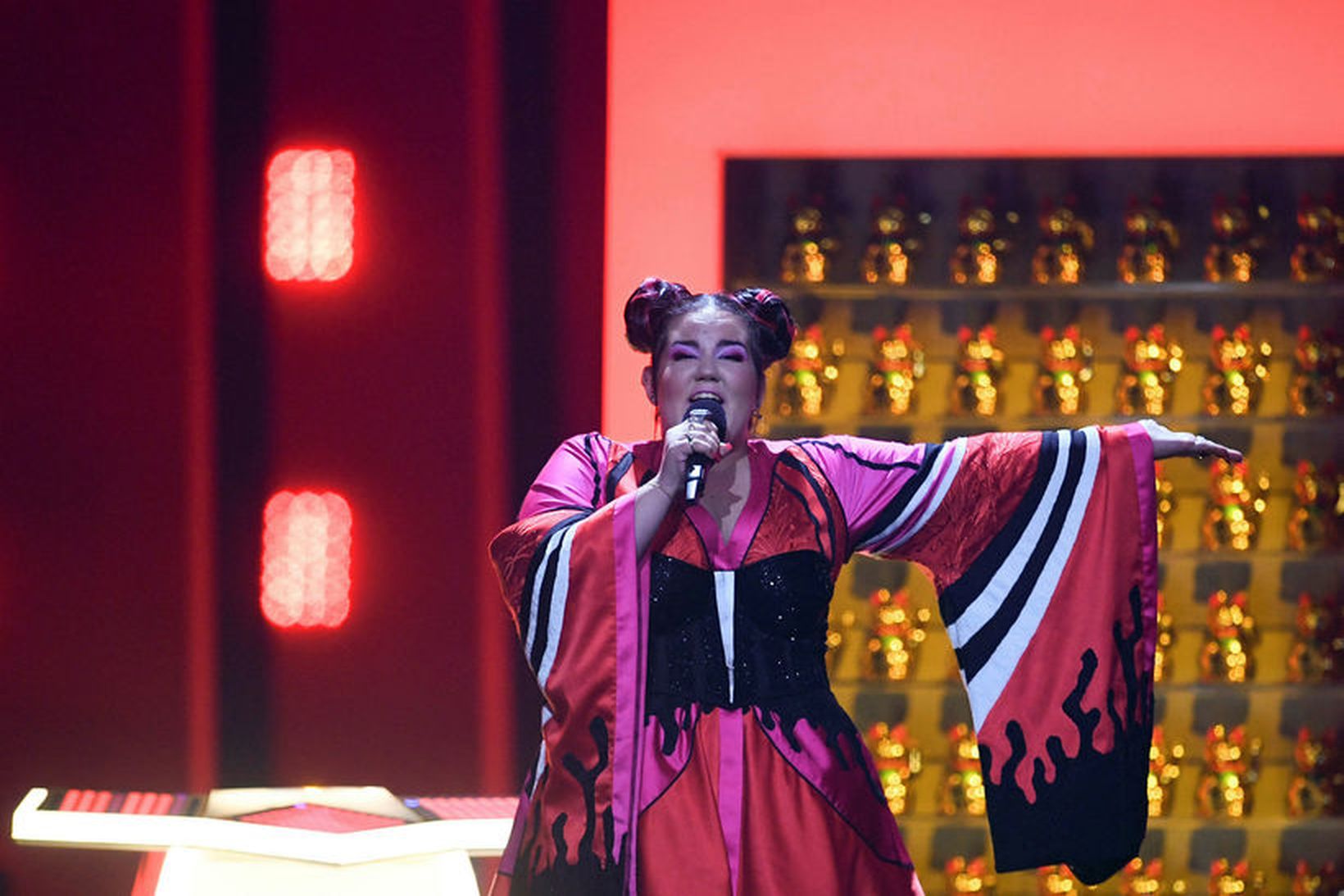 Netta frá Ísrael vann Eurovision árið 2018.