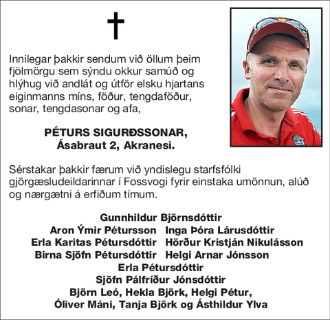 Péturs Sigurðssonar,