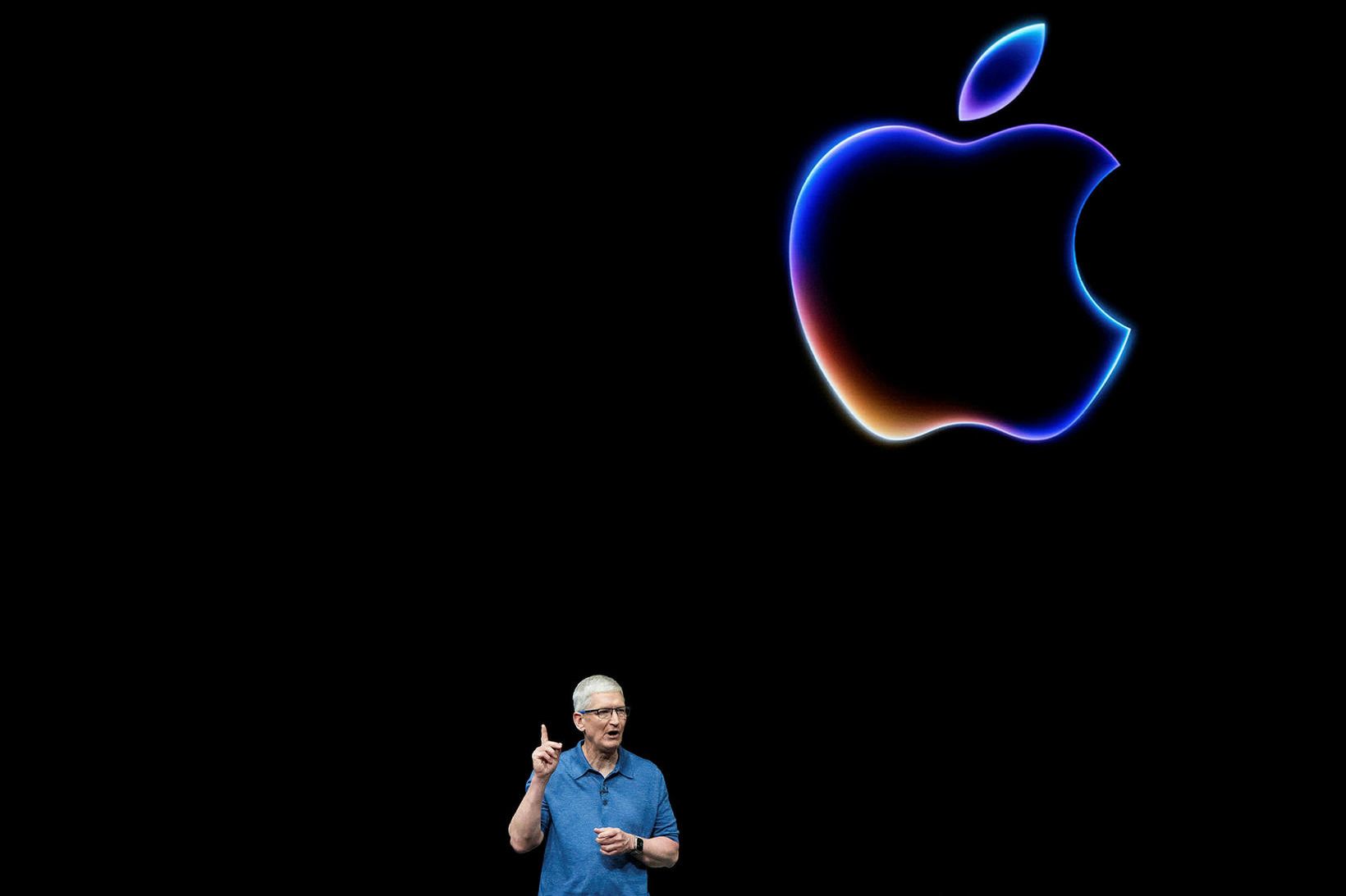 Tim Cook, forstjóri Apple á kynningunni.