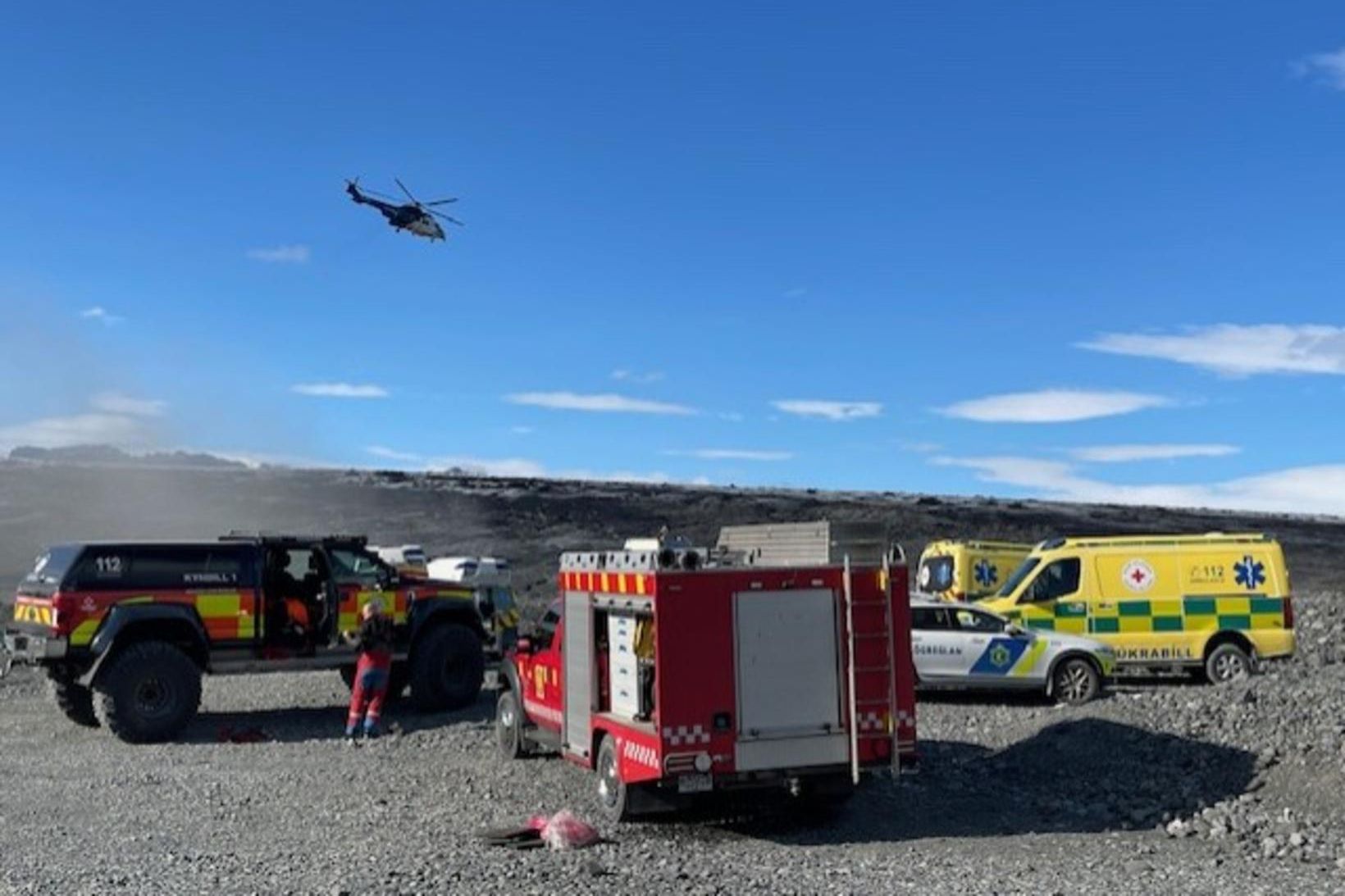 Banaslys varð á Breiðamerkurjökli í dag.