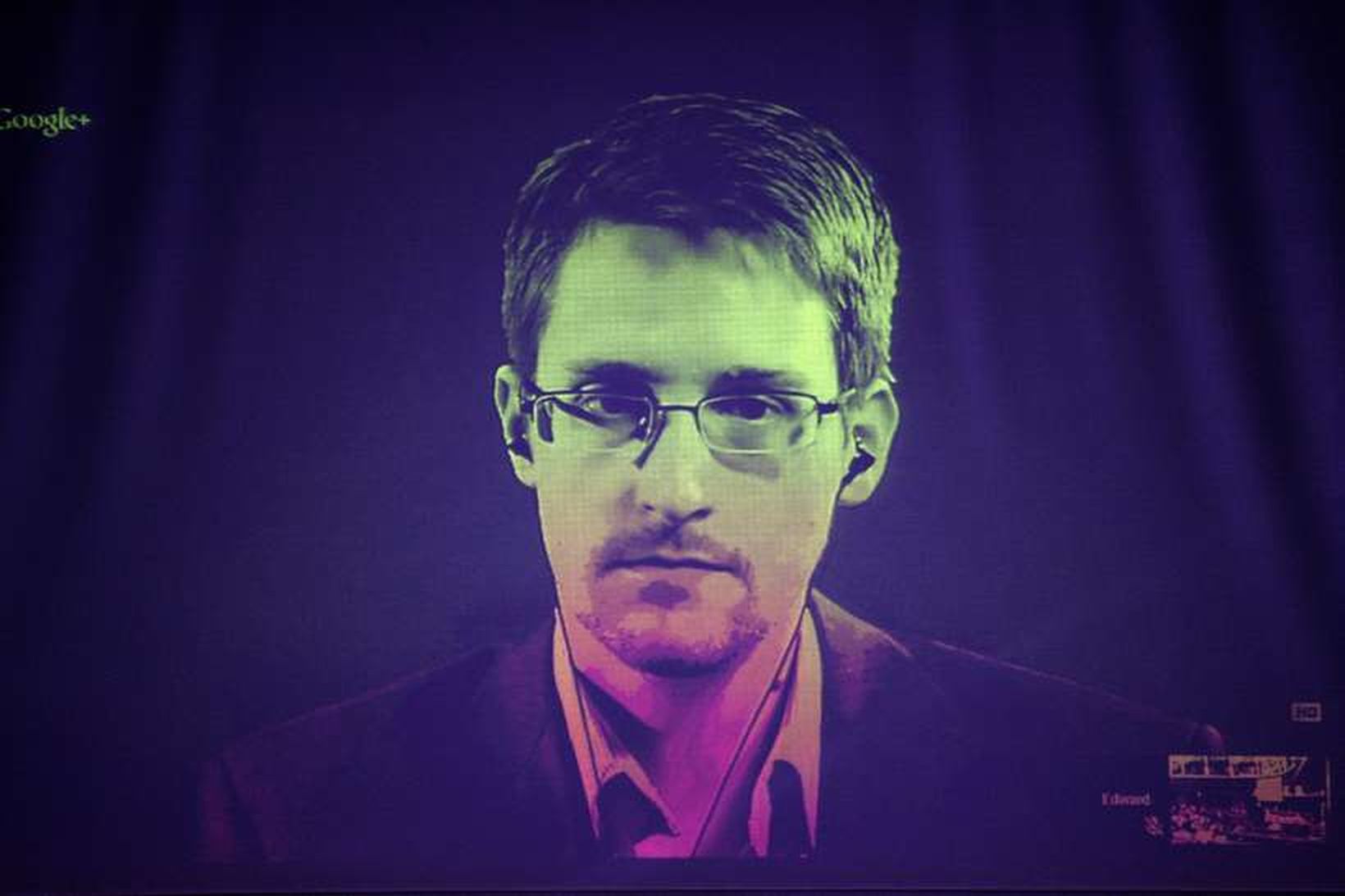 Edward Snowden býr nú í Moskvu.