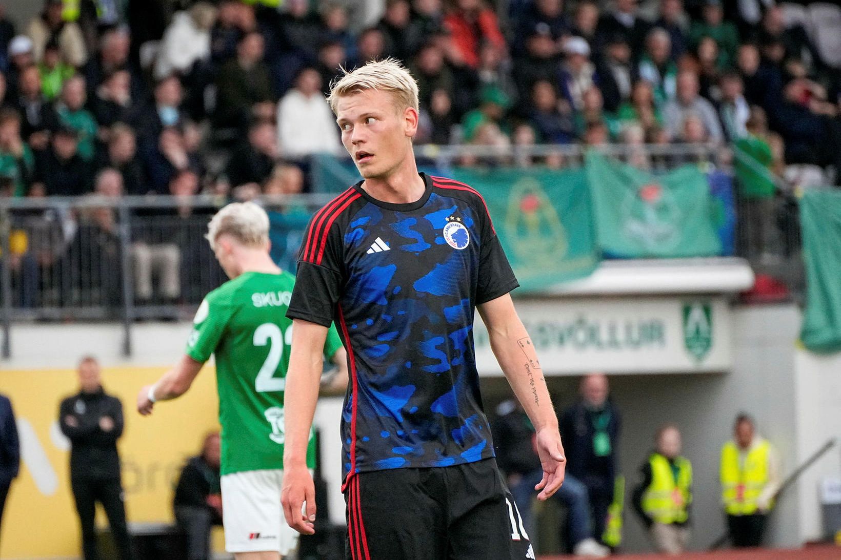 Orri Steinn Óskarsson var fremsti maður FCK í dag.