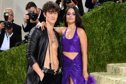 Shawn Mendes og Camila Cabello á Met Gala-hátíðinni árið 2021.