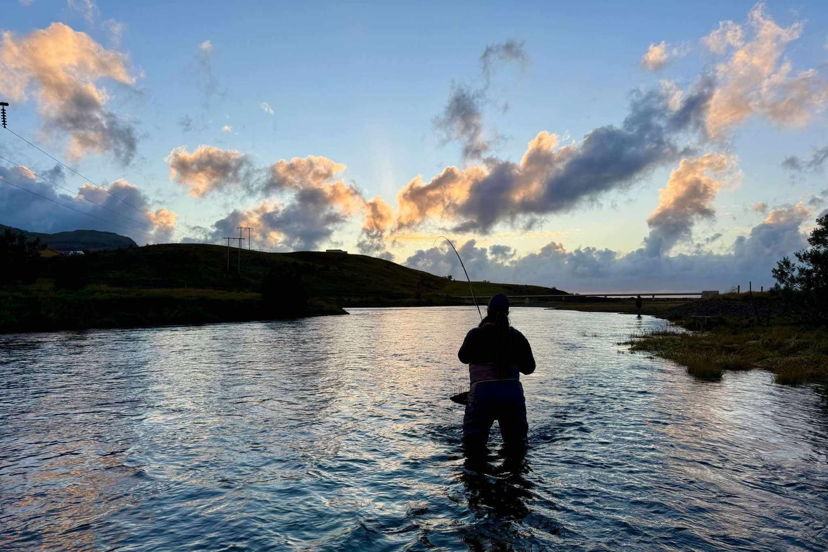 Haust við Andakílsá. Síðasta vika gaf 29 laxa þar. Gott …