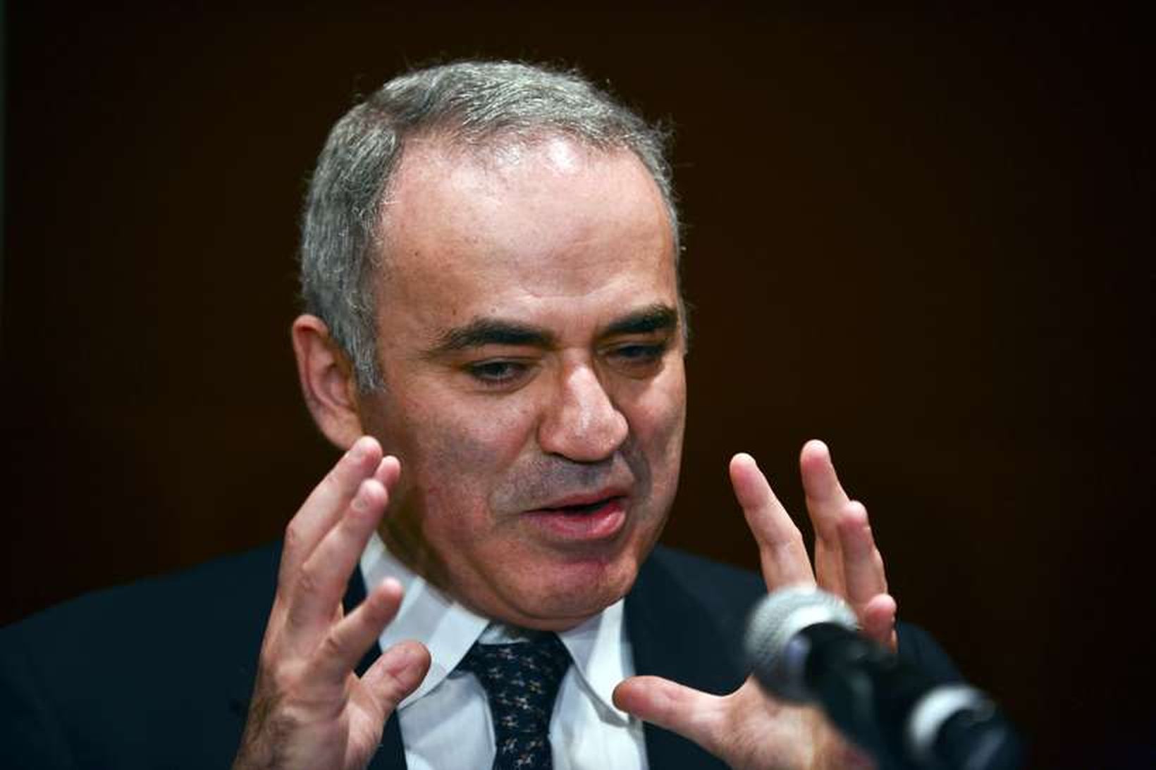 Garrí Kasparov hefur lengi talað gegn Pútín.