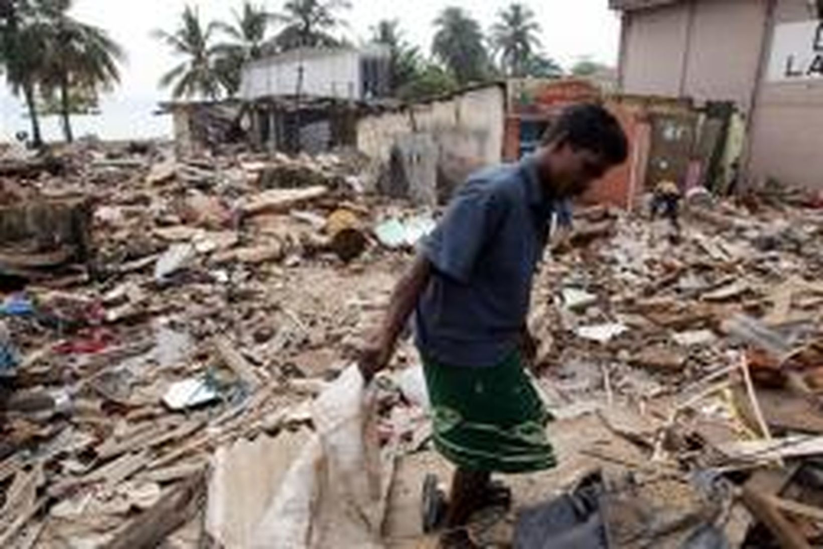 Frá bænum Galle á Sri Lanka, en hann varð illa …