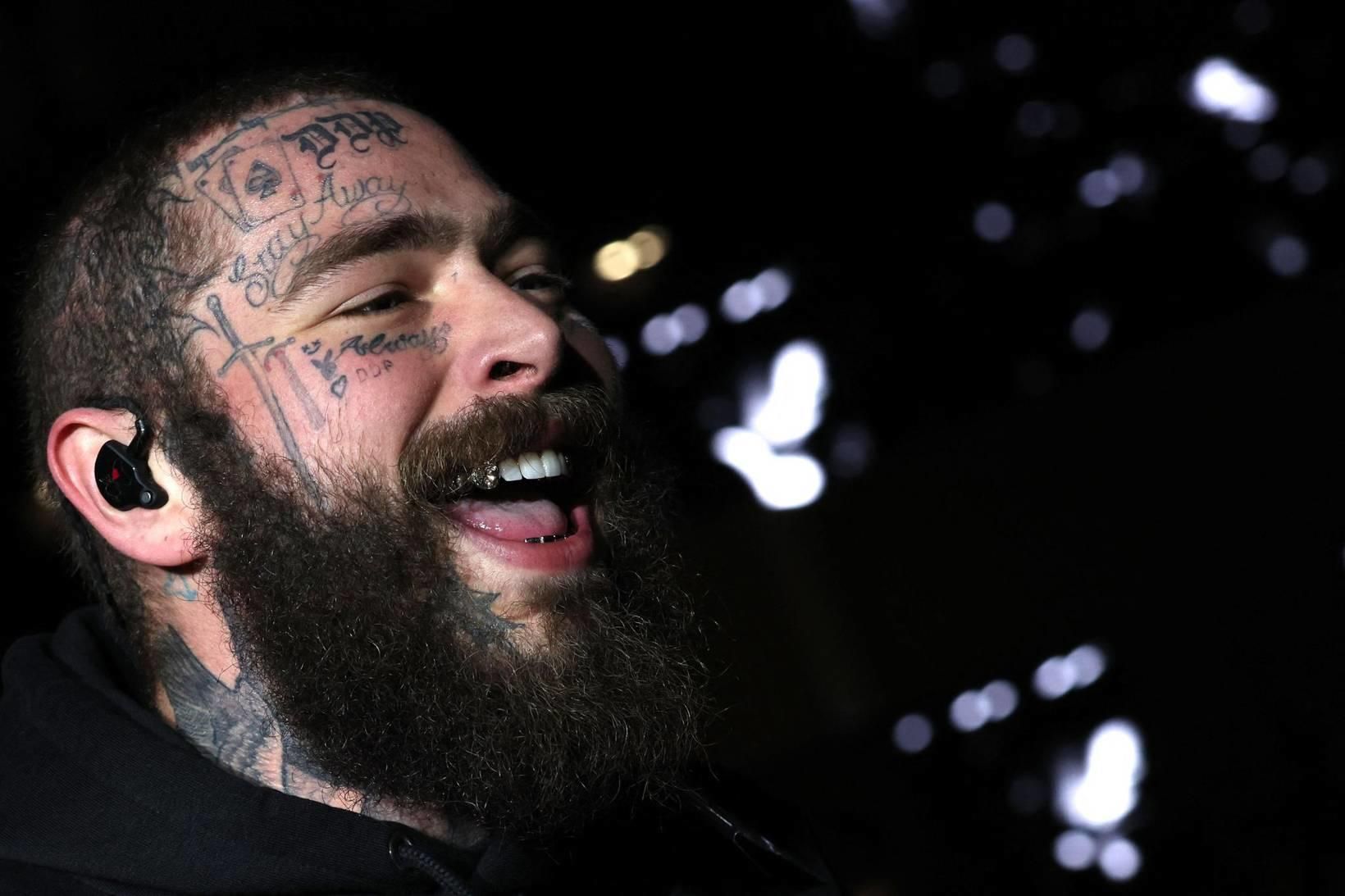 Rapparinn Post Malone er þakklátur fyrir föðurhlutverkið.