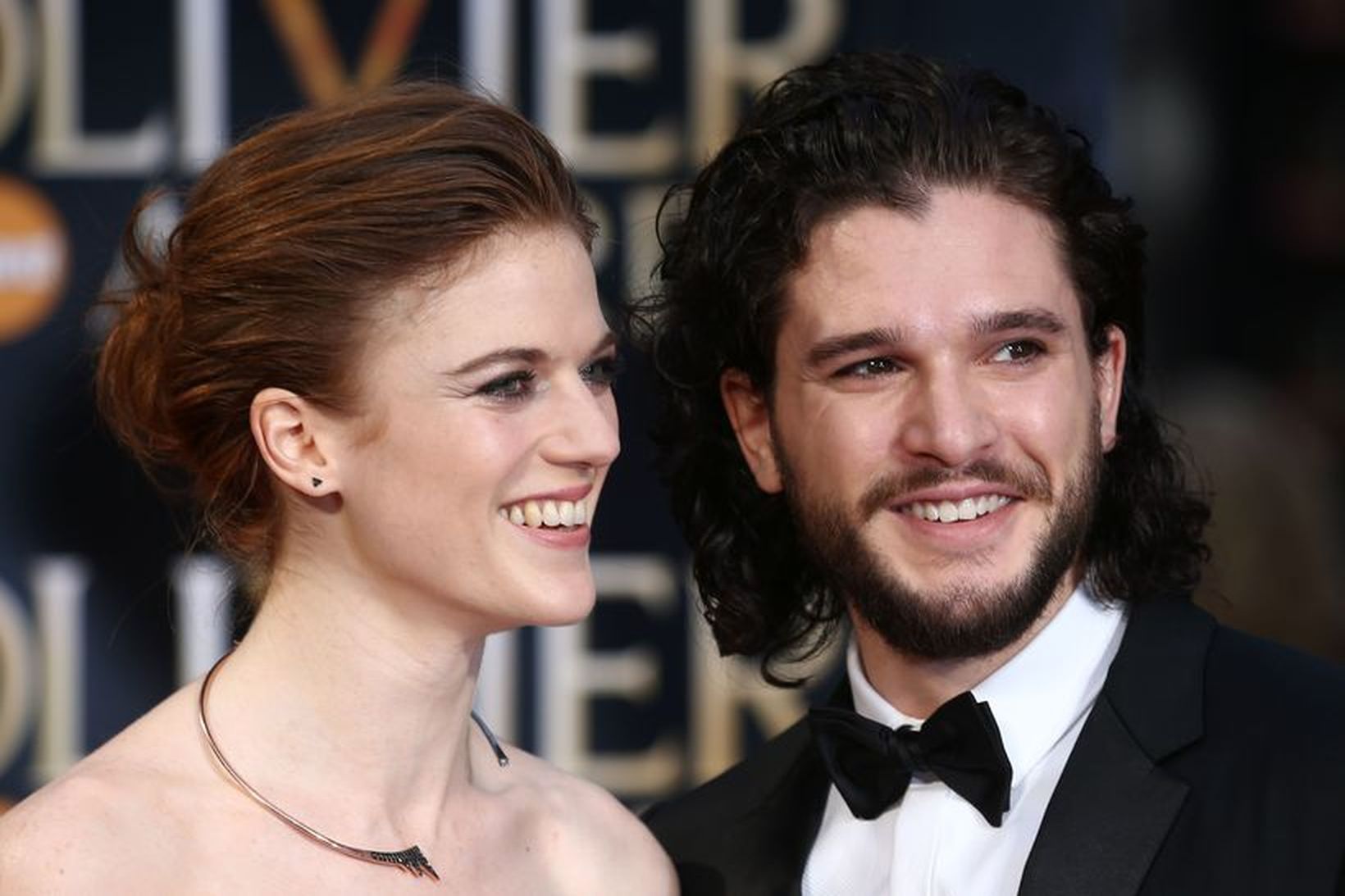 Stjörnuparið Rose Leslie og Kit Harington.