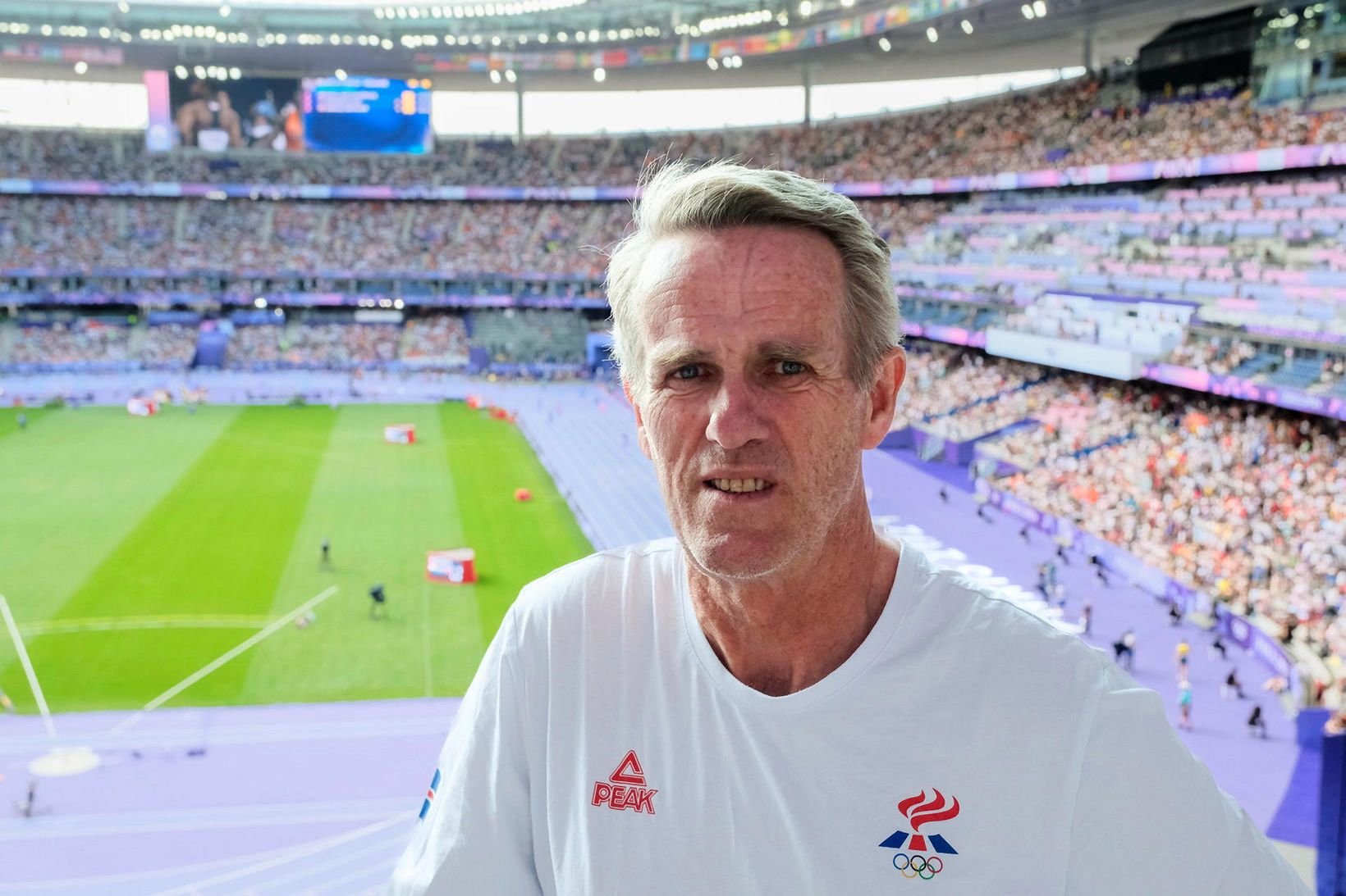 Vésteinn Hafsteinsson á Stade de France í París.