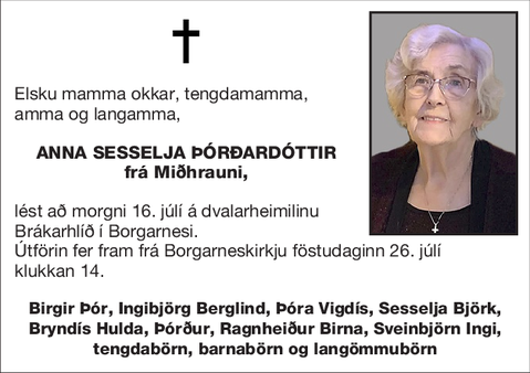 Anna Sesselja Þórðardóttir