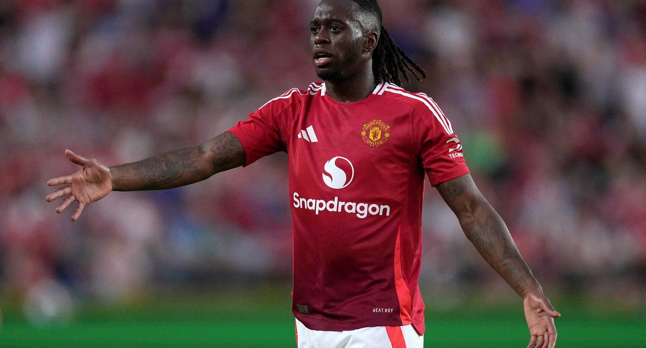 Aaron Wan-Bissaka í leik með Manchester United á undirbúningstímabilinu í sumar.