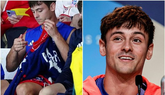 Tom Daley mættur aftur með prjónana 