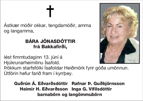 Bára Jónasdóttir