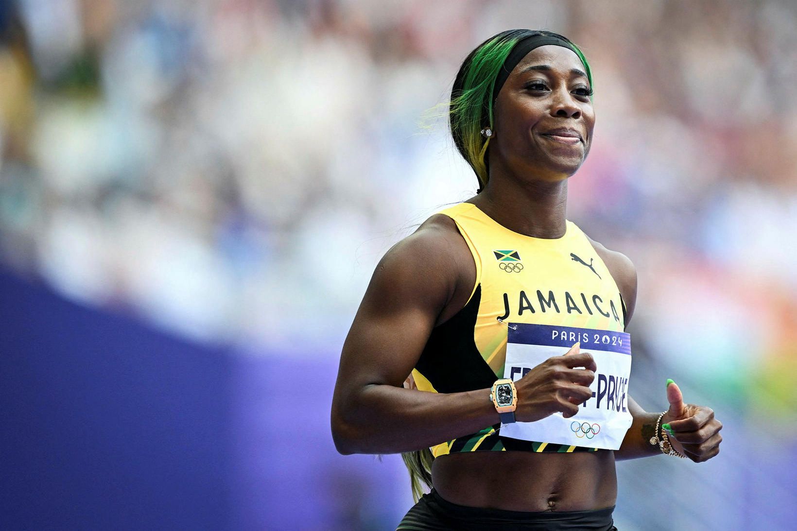 Shelly-Ann Fraser-Pryce var ekki með í 100 metra hlaupi í …