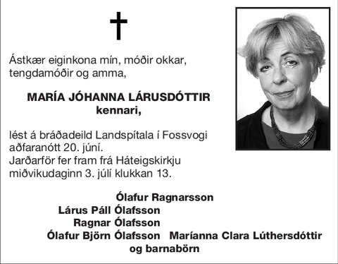 María Jóhanna Lárusdóttir