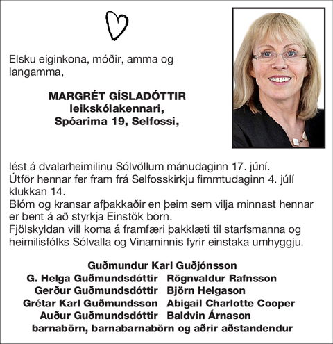 Margrét Gísladóttir