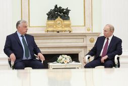 Orban og Pútín ræddu saman í Moskvu í dag.