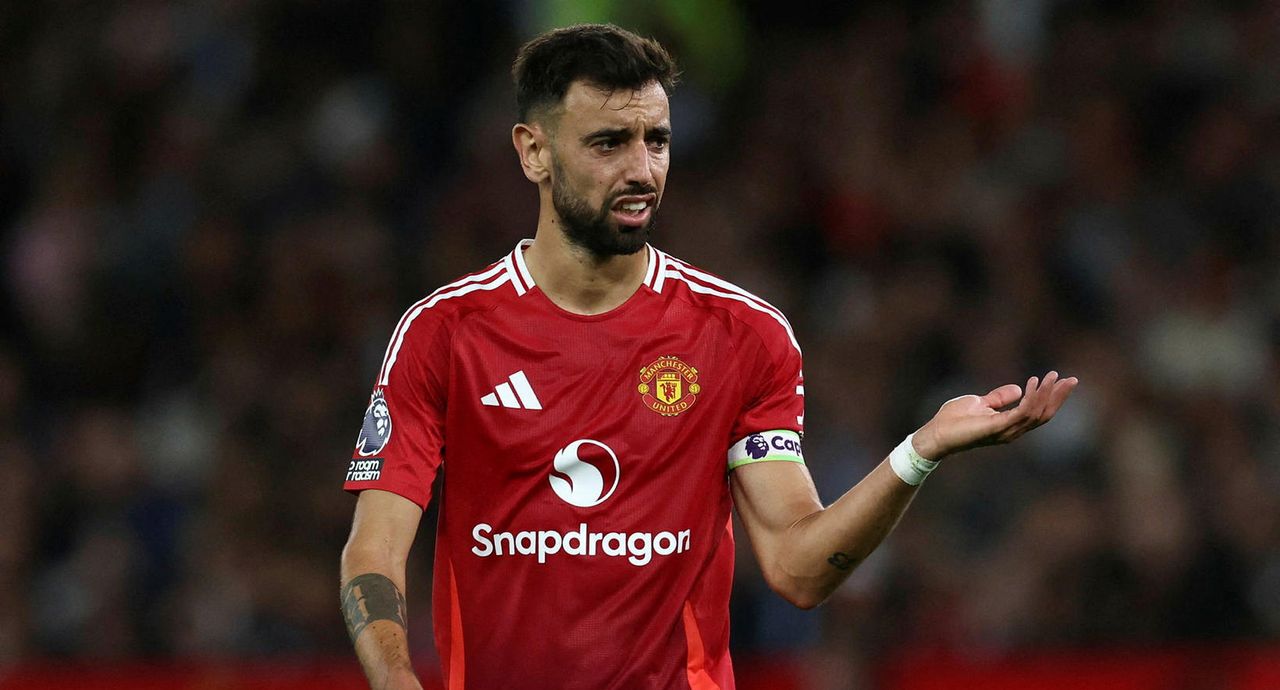 Bruno Fernandes er fyrirliði Manchester United.