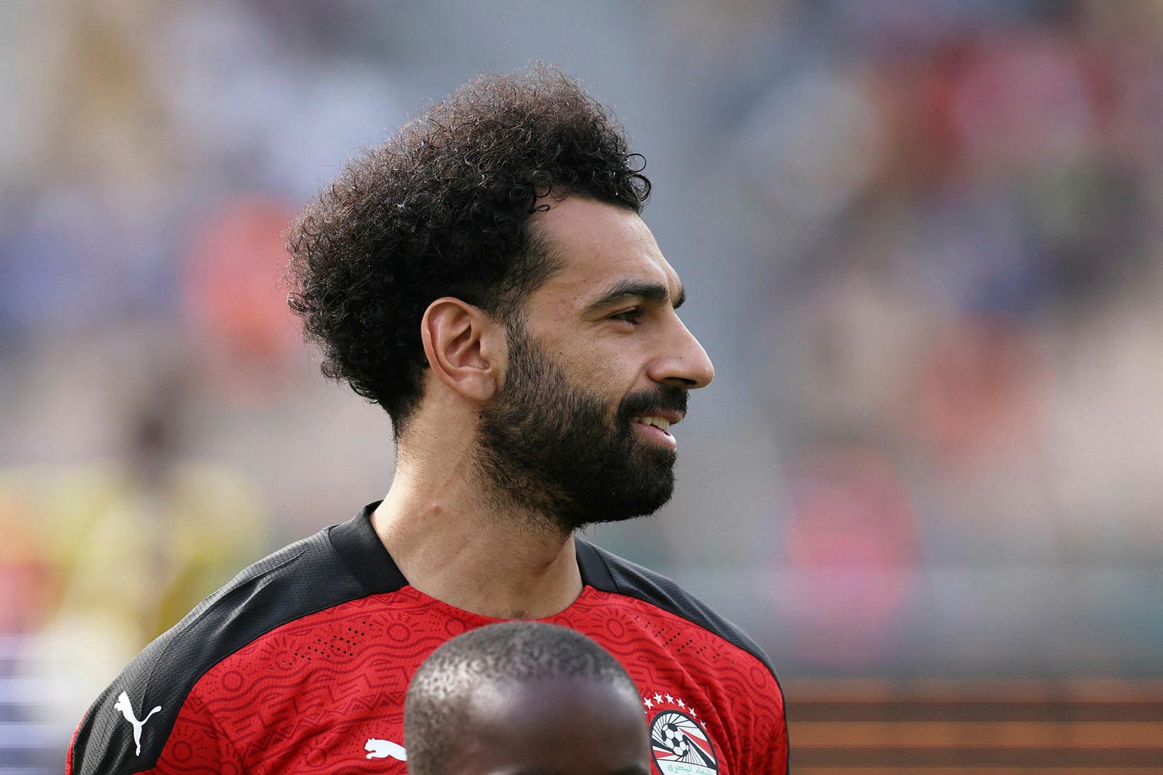 Mohamed Salah hefur ekki tekist að hrífa Vincent Aboubakar.