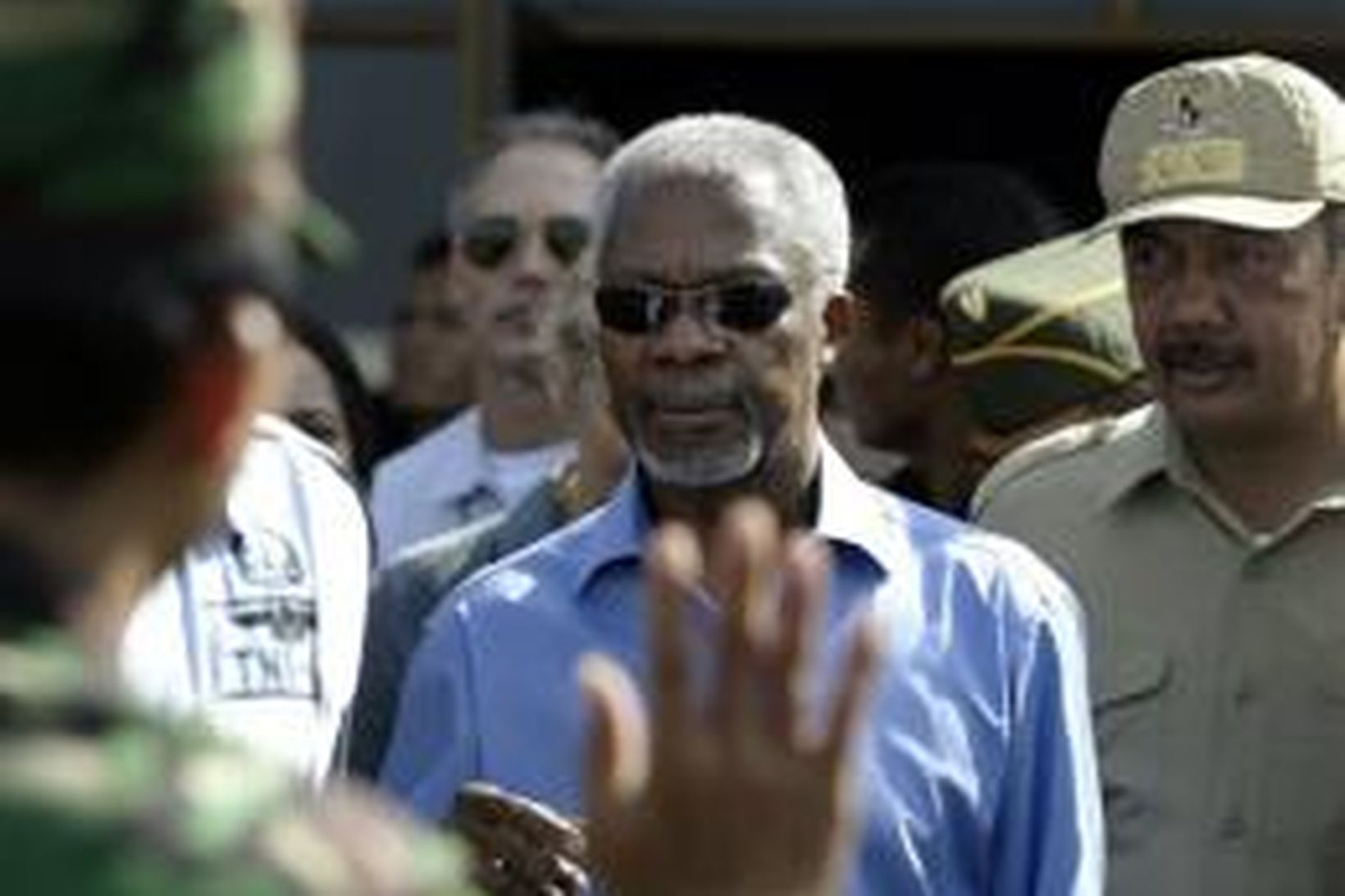 Kofi Annan í Banda Aceh, höfuðborg Aceh héraðs, í Indónesíu …