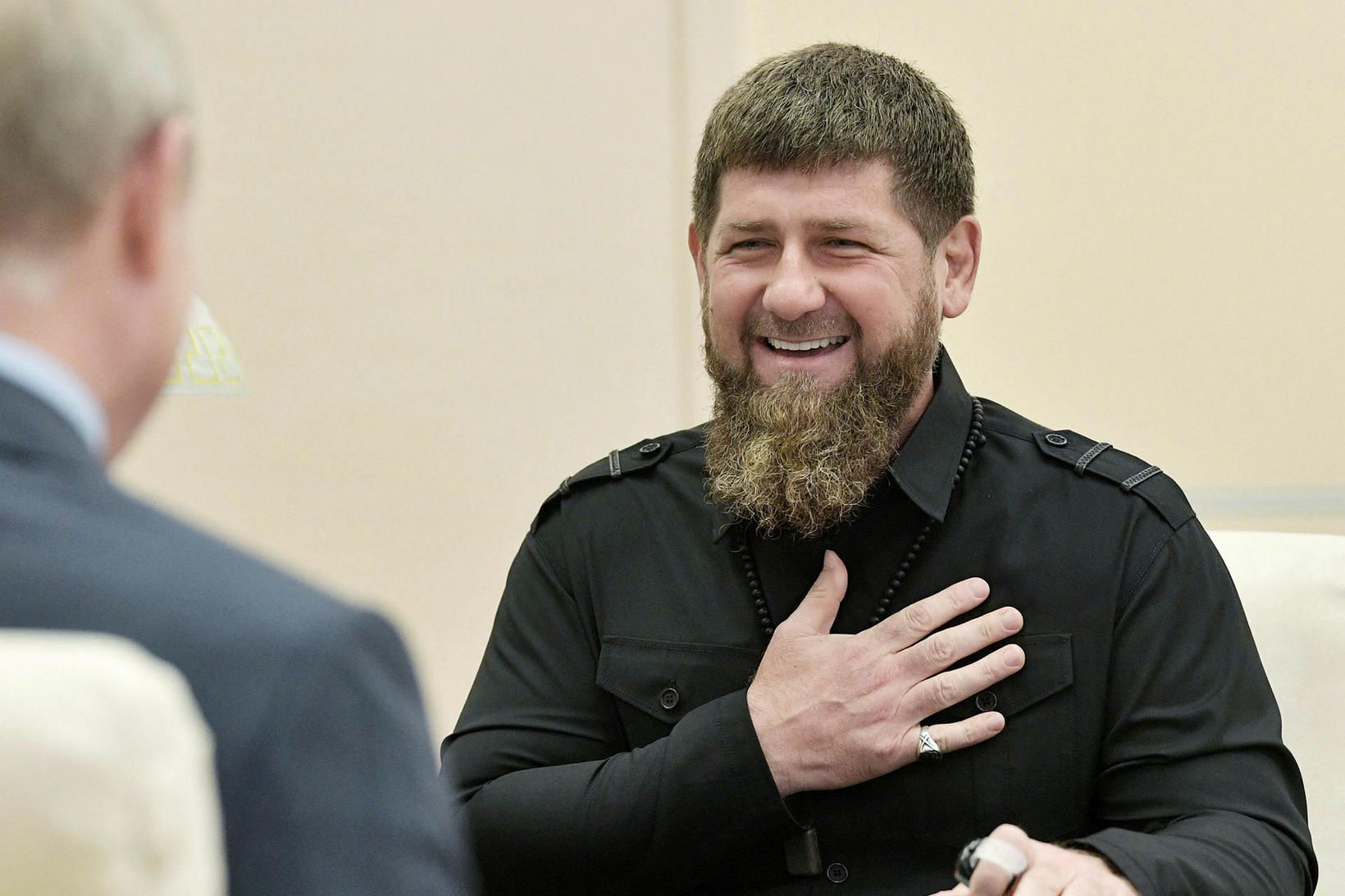 Ramzan Kadyrov á fundi með Vladimír Pútín Rússlandsforseta árið 2019.