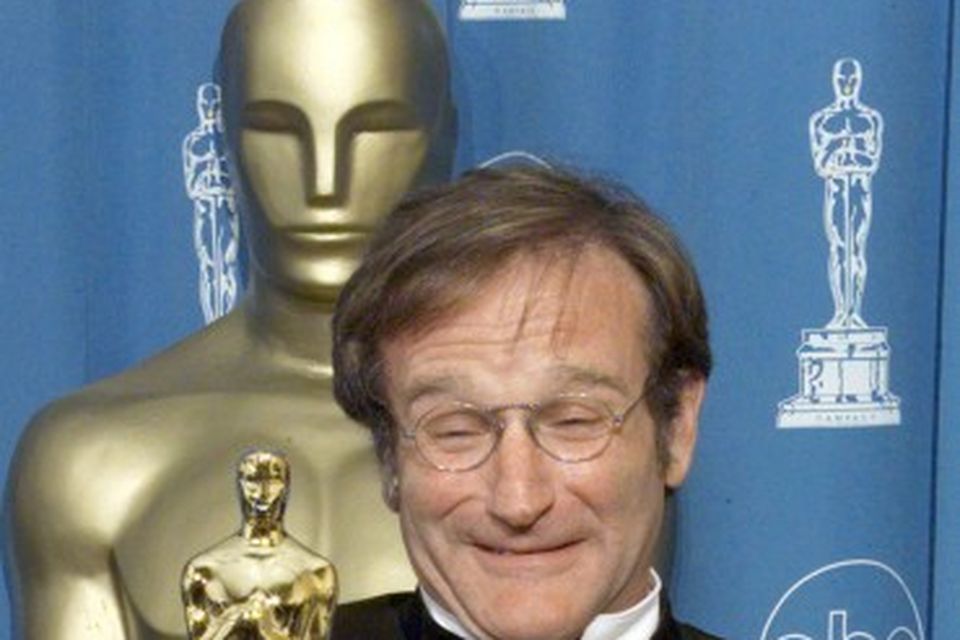 Robin Williams fékk Óskarsverðlaun fyrir hlutverk sitt í kvikmyndinni Good Will Hunting.