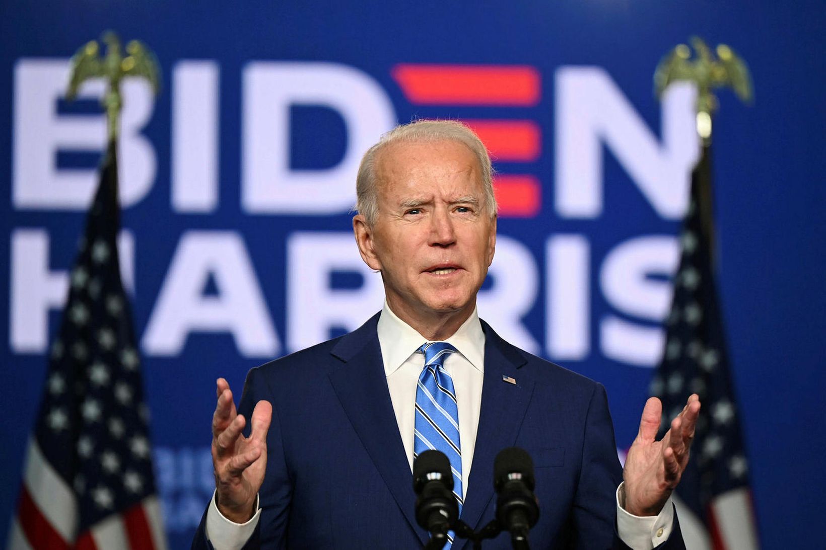 Joe Biden verður 46. forseti Bandaríkjanna.