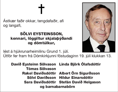 Sölvi Eysteinsson,