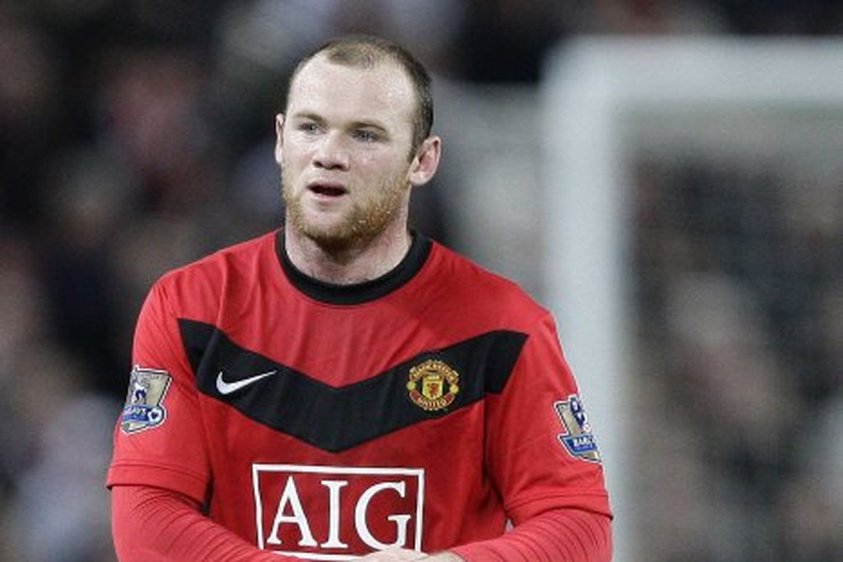 Wayne Rooney kom heldur betur við sögu í leiknum í …