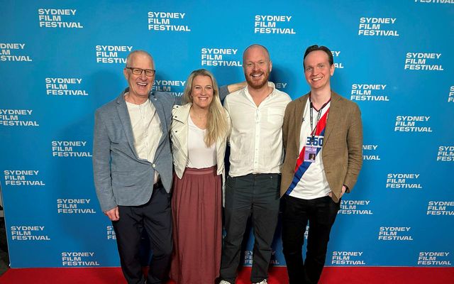 Viðar Gylfason, Freydís Bjarnadóttir, Kári Viðarsson og Logi Sigursveinsson á Sydney Film Festival í Ástralíu.