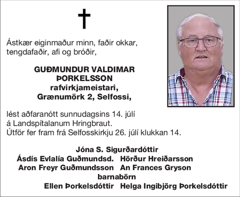 Guðmundur Valdimar Þorkelsson